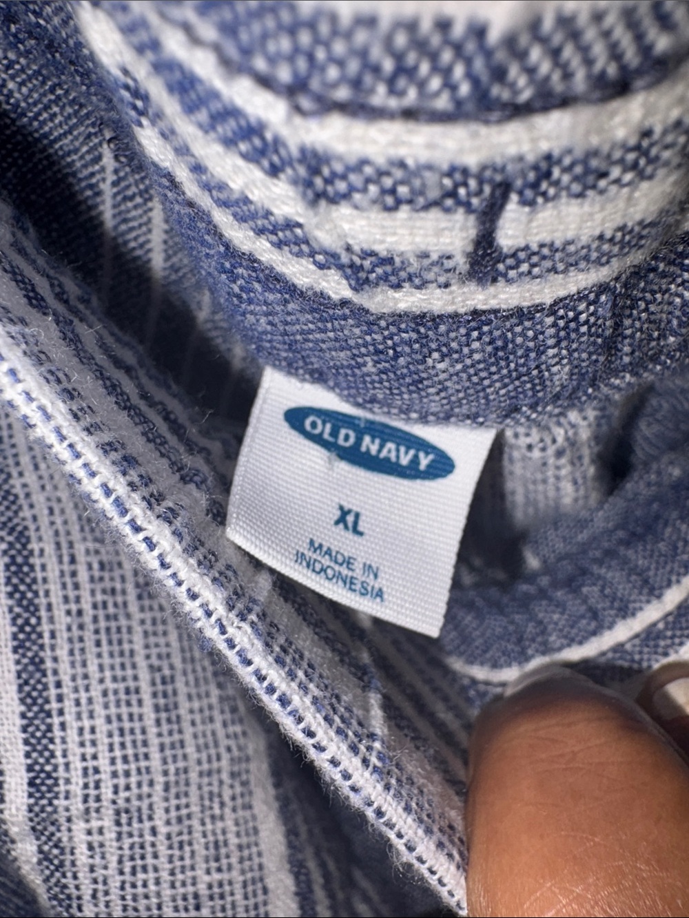 Old Navy Striped Casual Lounge Pants - Blue & White - Picture 3 of 7